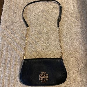 Tory Burch Black Clutch w/strap